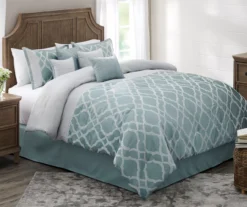 Broyhill Tiago Aqua 8-Piece Comforter Set 8 Broyhill Tiago Aqua 8-Piece Comforter Set -Broyhill 810459637 810459762
