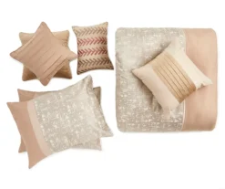 Broyhill Deline Hatched Tan 8-Piece Comforter Set 10 Broyhill Deline Hatched Tan 8-Piece Comforter Set -Broyhill 810459766 1 1