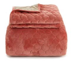 Broyhill Rust Velvet 3-Piece Quilt Set