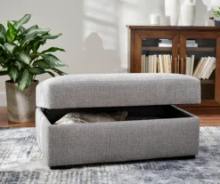 Parkdale Silver Storage Ottoman 13 Parkdale Silver Storage Ottoman -Broyhill 810465150 5