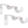 Brushed Nickel Adjustable Double Curtain Rod Brackets, 2-Pack 2 Brushed Nickel Adjustable Double Curtain Rod Brackets, 2-Pack -Broyhill 810489230 3
