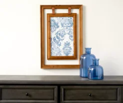 Double-Framed Blue Damask Hanging Wall Decor 8 Double-Framed Blue Damask Hanging Wall Decor -Broyhill 810498387 2