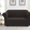 Chocolate Loveseat Sofa Slipcover -Broyhill 810498489 2