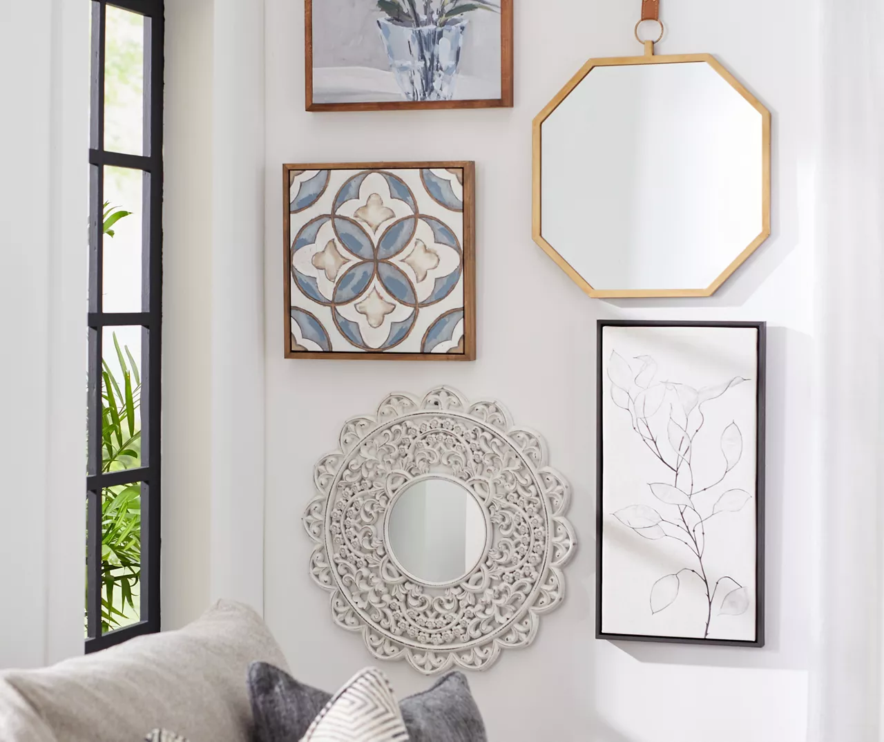 Blue Floral Vase Framed Canvas 5 Blue Floral Vase Framed Canvas - Image 3