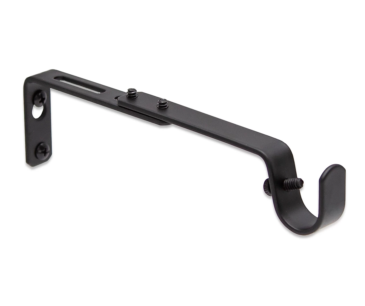 Legacy Black Adjustable Curtain Rod Brackets, 2-Pack 5 Legacy Black Adjustable Curtain Rod Brackets, 2-Pack - Image 3