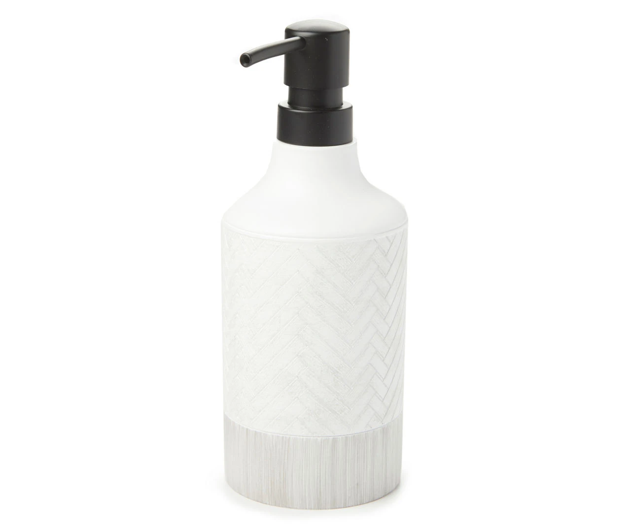 White Herringbone Lotion Pump 3 White Herringbone Lotion Pump