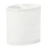 White Herringbone Toothbrush Holder 1 White Herringbone Toothbrush Holder -Broyhill 810530724