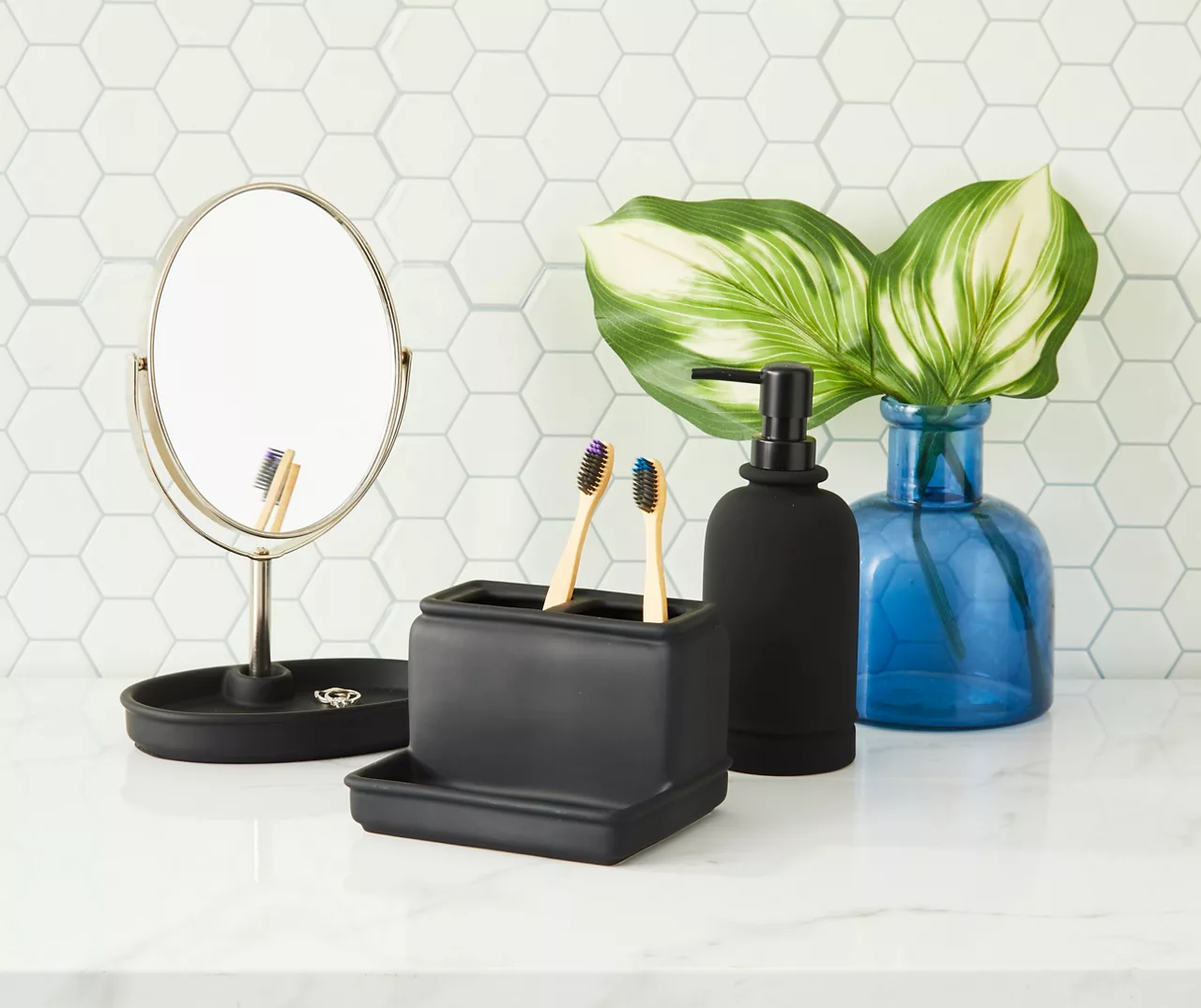 Matte Black Rubberized Toothbrush Holder 4 Matte Black Rubberized Toothbrush Holder - Image 2