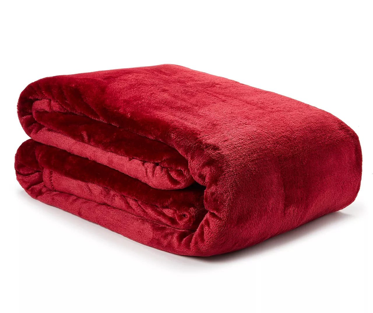 Deep Red Plaid Velvet Plush Twin/Full Blanket 4 Deep Red Plaid Velvet Plush Twin/Full Blanket - Image 2