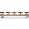 Wood & Metal 5-Tier Pillar Candle Holder -Broyhill 810548907