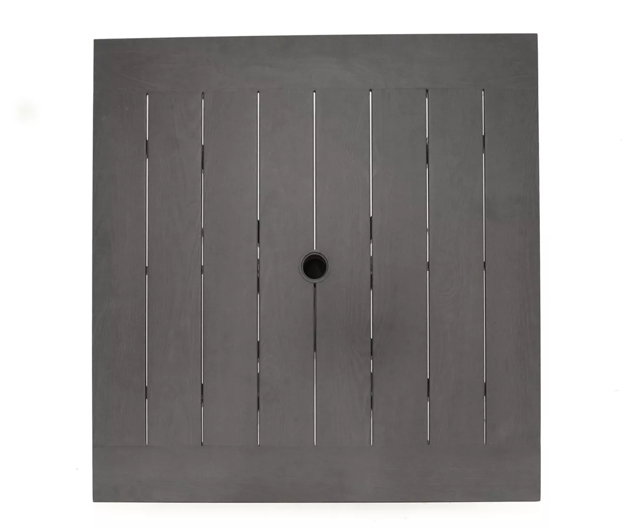 Autumn Cove Brown Wood Look Square Steel Patio Dining Table 6 Autumn Cove Brown Wood Look Square Steel Patio Dining Table - Image 4