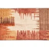 Broyhill Brown & Red Abstract Patchwork Accent Rug 1 Broyhill Brown & Red Abstract Patchwork Accent Rug -Broyhill 810557489