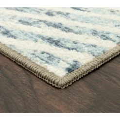 Broyhill Blue & Brown Modern Angles Accent Rug 18 Broyhill Blue & Brown Modern Angles Accent Rug -Broyhill 810557653 1