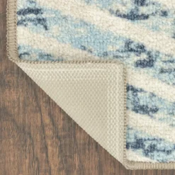 Broyhill Blue & Brown Modern Angles Accent Rug 22 Broyhill Blue & Brown Modern Angles Accent Rug -Broyhill 810557653 3