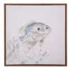 Blue & Brown Fish 1 Framed Canvas 1 Blue & Brown Fish 1 Framed Canvas -Broyhill 810561163