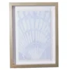 Light Blue Shell Fringe-Trim Framed Wall Plaque 1 Light Blue Shell Fringe-Trim Framed Wall Plaque -Broyhill 810561165