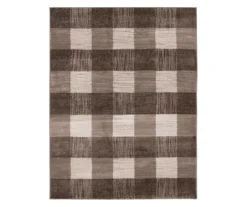 Broyhill Regina Brown & Greige Checkerboard Area Rug