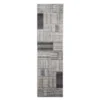 Destan Charcoal & Gray Patchwork Runner Rug, (2' X 7') 2 Destan Charcoal & Gray Patchwork Runner Rug, (2' X 7') -Broyhill 810563290