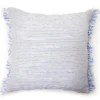 Blue Textured Stripe Square Throw Pillow 1 Blue Textured Stripe Square Throw Pillow -Broyhill 810565458
