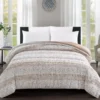 Tan Animal Print Faux Fur Full/Queen Comforter 2 Tan Animal Print Faux Fur Full/Queen Comforter -Broyhill 810573791 810573793 1