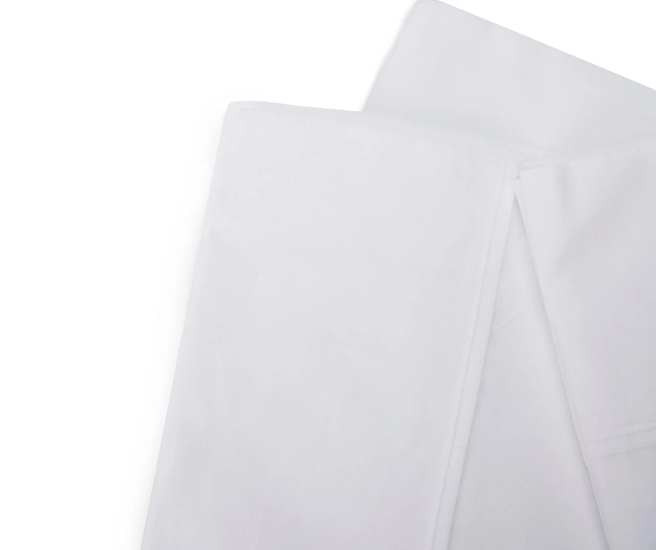 White 300-Thread Count Twin 3-Piece Sheet Set 4 White 300-Thread Count Twin 3-Piece Sheet Set - Image 2