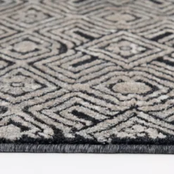 Colin Dark Blue & Whitecap Geometric Area Rug, (8' X 10') -Broyhill 810586497 810586493 810586501 4 1