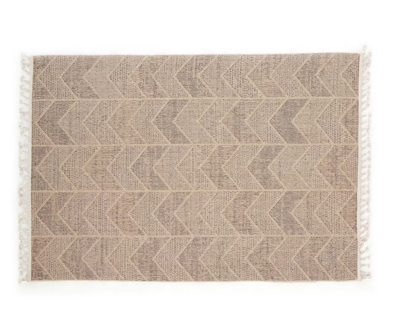 Jani Brown Chevron Outdoor Area Rug, (8' X 10') 2 Jani Brown Chevron Outdoor Area Rug, (8' X 10')