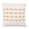 White & Tan Panna Stripe Throw Pillow 2 White & Tan Panna Stripe Throw Pillow -Broyhill 810590726 A0