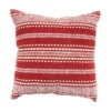Sable Red & White Stripe Throw Pillow -Broyhill 810591272 A0 1