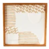 New Beginnings White & Brown Textured Abstract Framed Wall Art -Broyhill 810593886 A0 1
