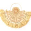 Wild Sedona Raffia & Beads Hanging Wall Fan 1 Wild Sedona Raffia & Beads Hanging Wall Fan -Broyhill 810601626 A0 1