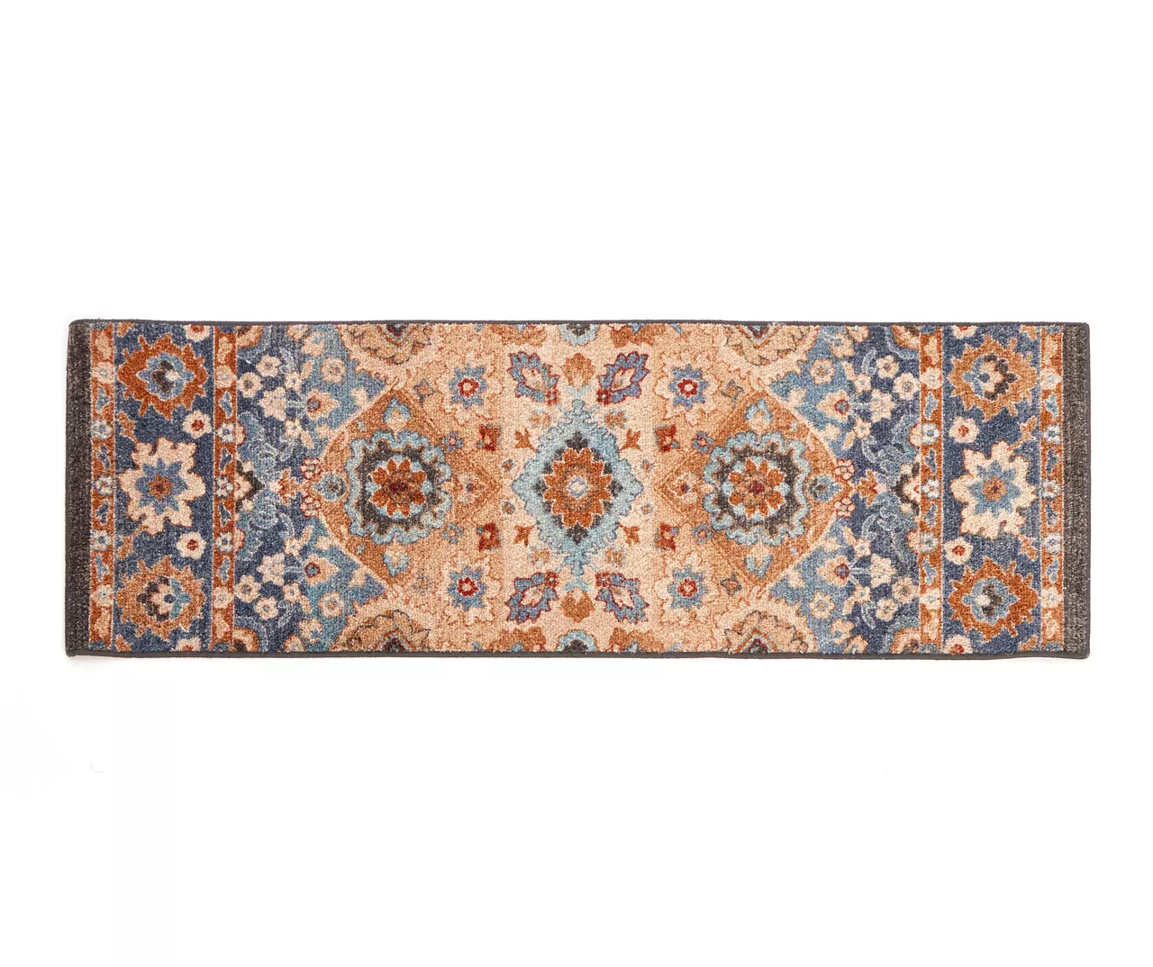 Broyhill Blue & Tan Traditional Floral Accent Rug 4 Broyhill Blue & Tan Traditional Floral Accent Rug - Image 2
