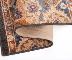 Broyhill Blue & Tan Traditional Floral Accent Rug 12 Broyhill Blue & Tan Traditional Floral Accent Rug -Broyhill 810602620 810602619 A8 1