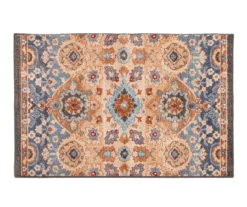 Broyhill Blue & Tan Traditional Floral Accent Rug 11 Broyhill Blue & Tan Traditional Floral Accent Rug -Broyhill 810602761 A0