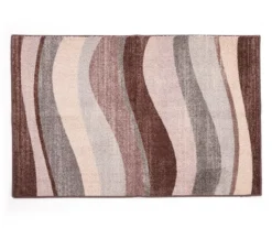 Broyhill Mauve & Gray Wave Accent Rug 9 Broyhill Mauve & Gray Wave Accent Rug -Broyhill 810602764 A0