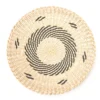 Tan & Black Spiral Woven Grass Wall Decor 2 Tan & Black Spiral Woven Grass Wall Decor -Broyhill 810603850 A0