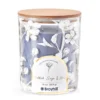 Salted Sage & Moss 2-Wick Floral Glass Candle, 16 Oz. -Broyhill 810604229 A0 1