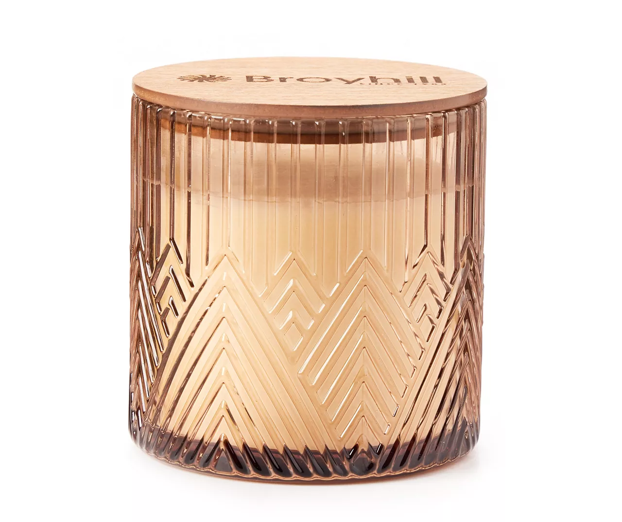 Peach Mandarin Orange Geometric Glass Jar Candle, 16 Oz. 3 Peach Mandarin Orange Geometric Glass Jar Candle, 16 Oz.