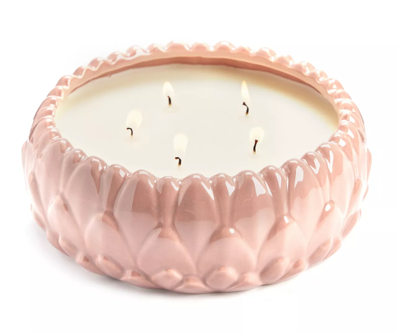 Homeward Vanilla Macaroon 5-Wick Lotus Ceramic Candle, 33 Oz. 4 Homeward Vanilla Macaroon 5-Wick Lotus Ceramic Candle, 33 Oz. - Image 2