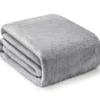 Gray Twin/Full Plush Velvet Blanket 1 Gray Twin/Full Plush Velvet Blanket -Broyhill 810610368 810609899 A0 1