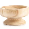 Homeward Turned Paulownia Wood Bowl With Pedestal 1 Homeward Turned Paulownia Wood Bowl With Pedestal -Broyhill 810615704 A0