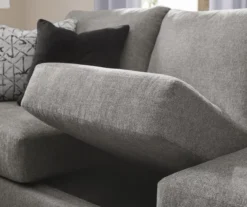 Alexandria Gray Chenille Loveseat 13 Alexandria Gray Chenille Loveseat -Broyhill 810616679 810616680 B0 2 1