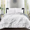 Gray Marble Print Faux Fur Full/Queen Comforter 2 Gray Marble Print Faux Fur Full/Queen Comforter -Broyhill 810617619 810617562 A0 1